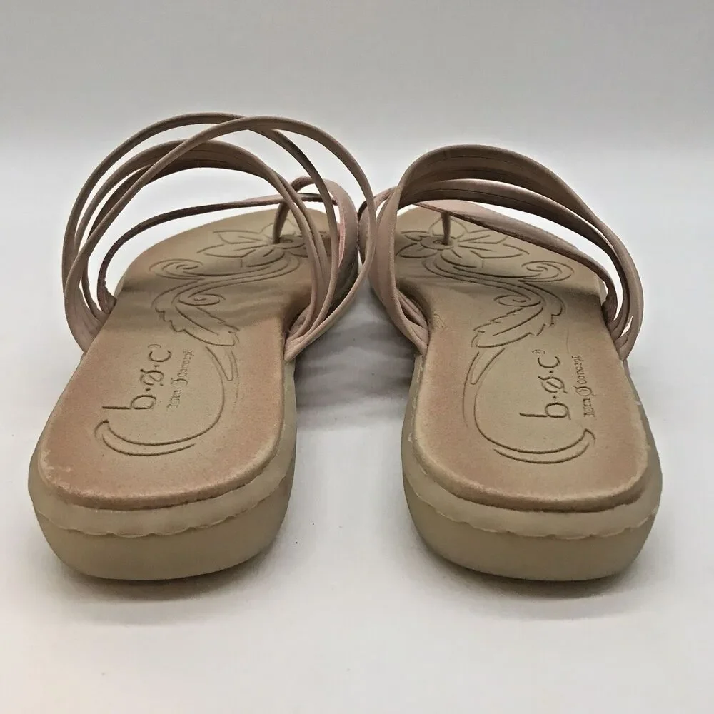 B.O.C. BØRN Concept Alisha Blush Sandals Women's 8M Pink Gum Sole Slip-On Slides